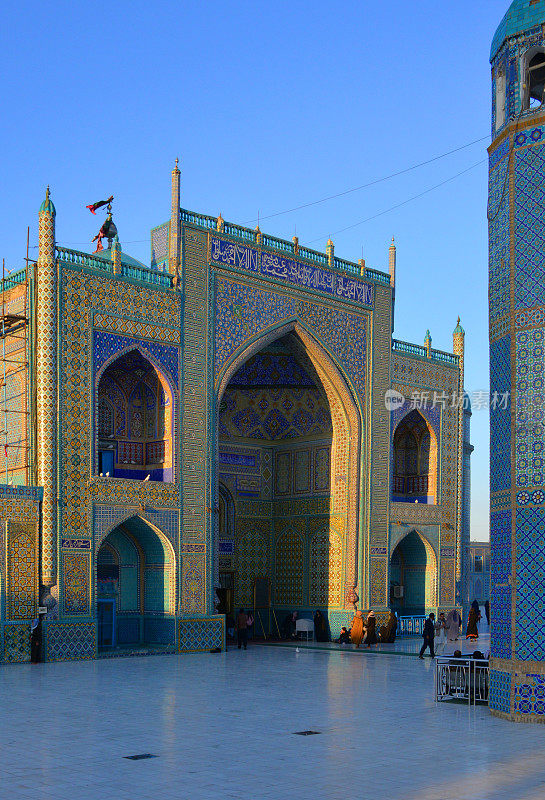 阿里的神社(Hazrat Ali Mazar) -帖木儿时期，马扎里沙里夫，巴尔赫省，阿富汗